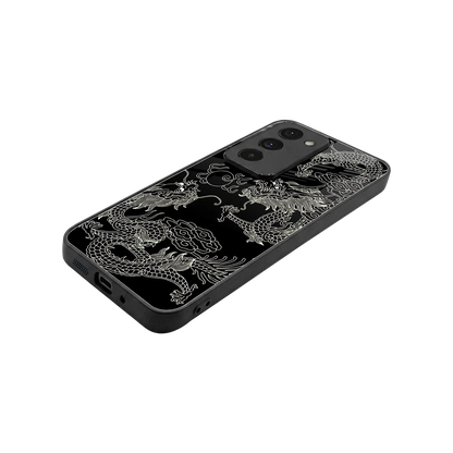 Dragons Black stylish phone case for redmi 15 5g | glossy glass and slim fit