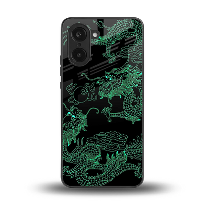 Dragons Green back phone cover | glass case for oneplus nord ce5 5g