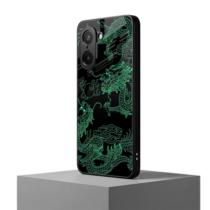 Dragons Green oneplus nord ce5 5g mobile cover | shockproof glass phone case