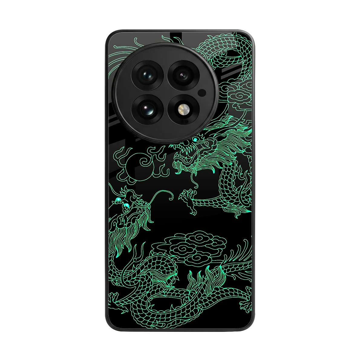 Dragons Green back phone cover | glass case for oneplus 13
