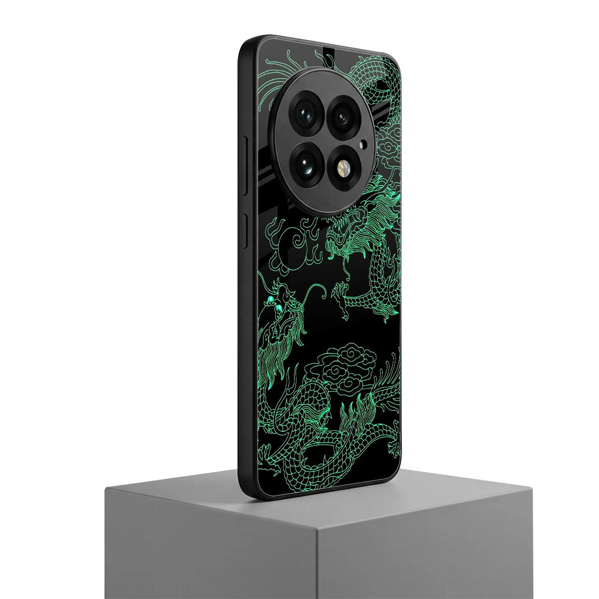 Dragons Green oneplus 13 mobile cover | shockproof glass phone case