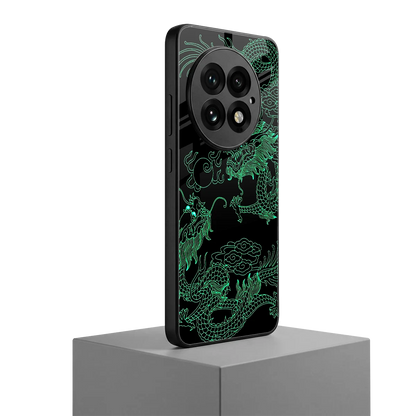 Dragons Green oneplus 13 mobile cover | shockproof glass phone case