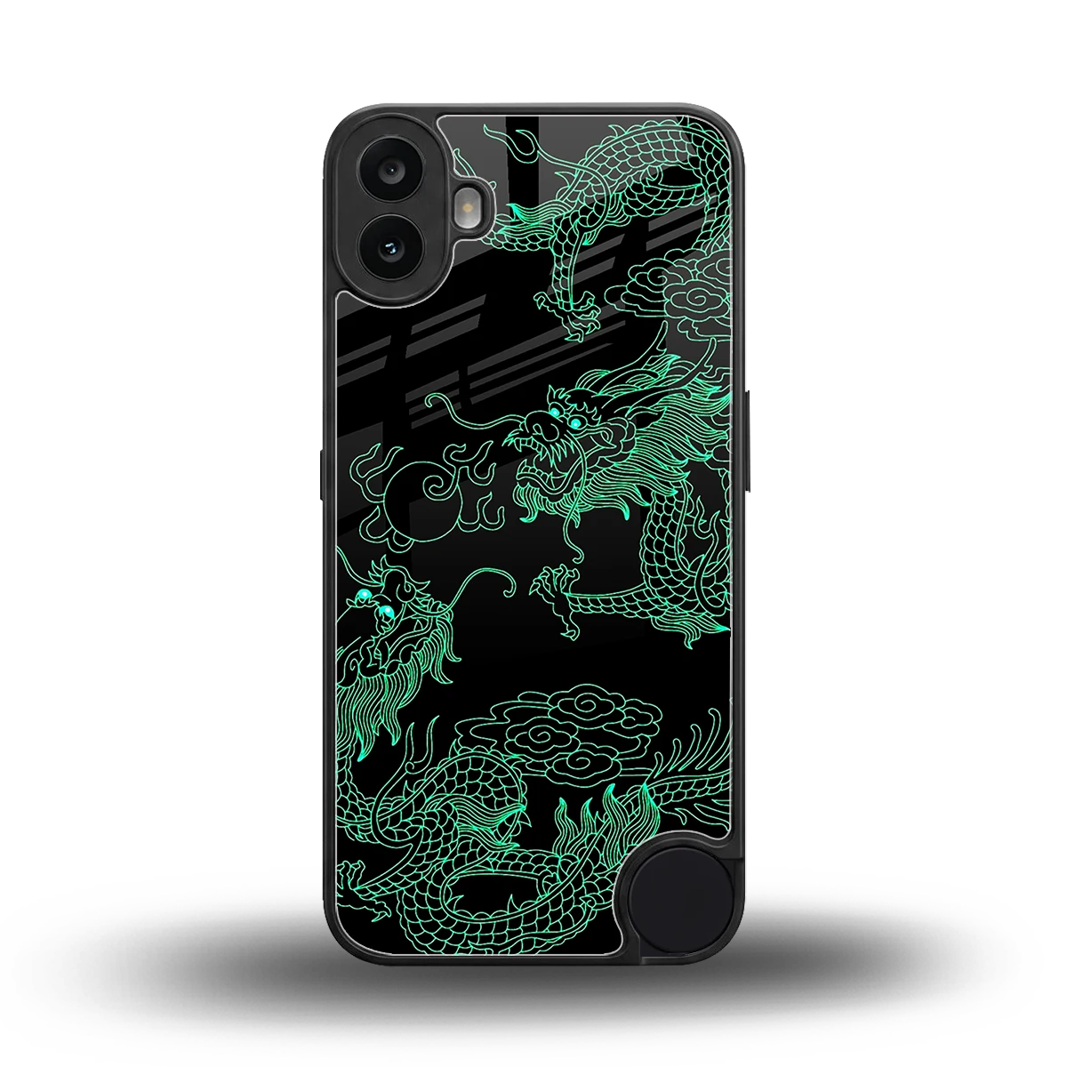 Dragons Green back phone cover | glass case for cmf nothing phone 1