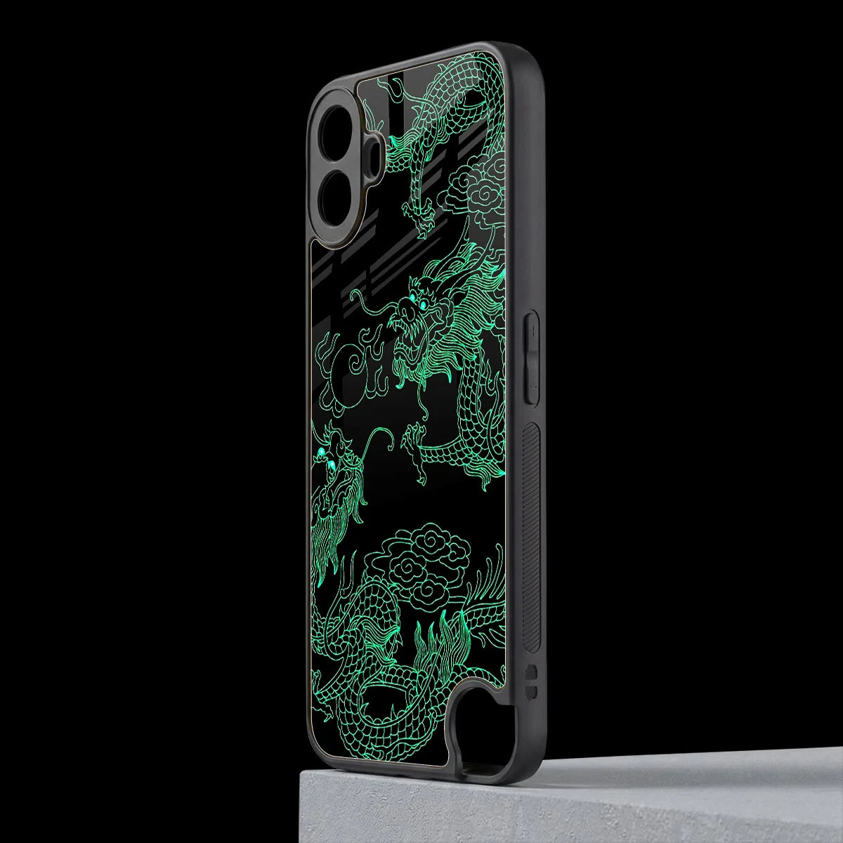 Dragons Green cmf nothing phone 1 mobile cover | shockproof glass phone case
