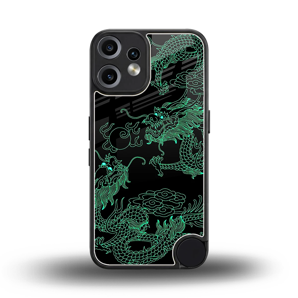 Dragons Green back phone cover | glass case for cmf nothing phone 2 pro