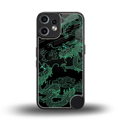 Dragons Green back phone cover | glass case for cmf nothing phone 2 pro