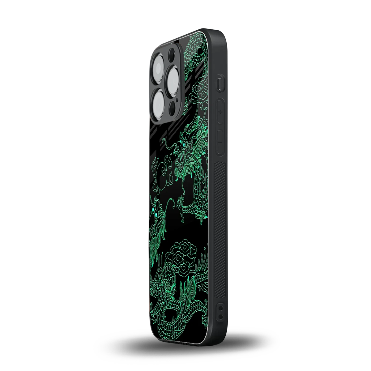 Dragons Green iphone 13 pro mobile cover | shockproof glass phone case