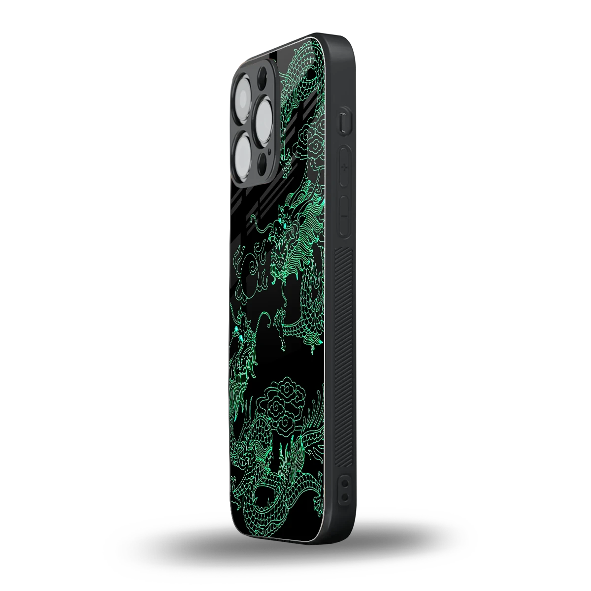Dragons Green iphone 15 pro max mobile cover | shockproof glass phone case