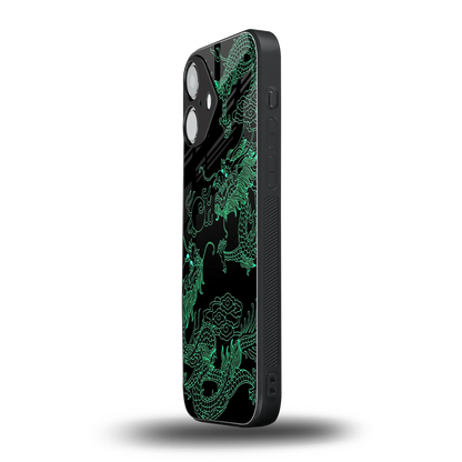 Dragons Green iPhone 16 mobile cover | shockproof glass phone case