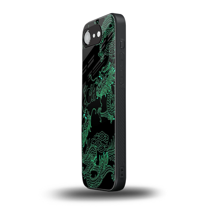 Dragons Green iphone 16e mobile cover | shockproof glass phone case