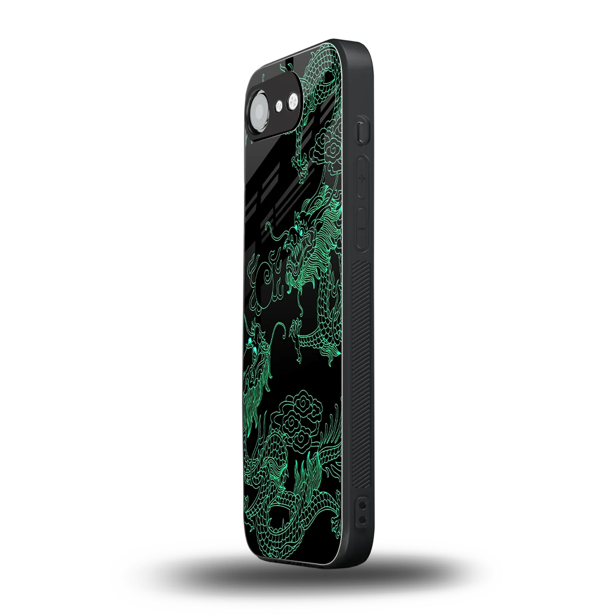 Dragons Green iphone 17e mobile cover | shockproof glass phone case