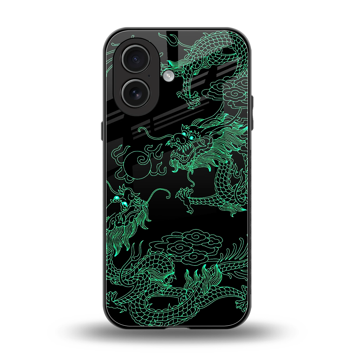 Dragons Green back phone cover | glass case for iphone 17