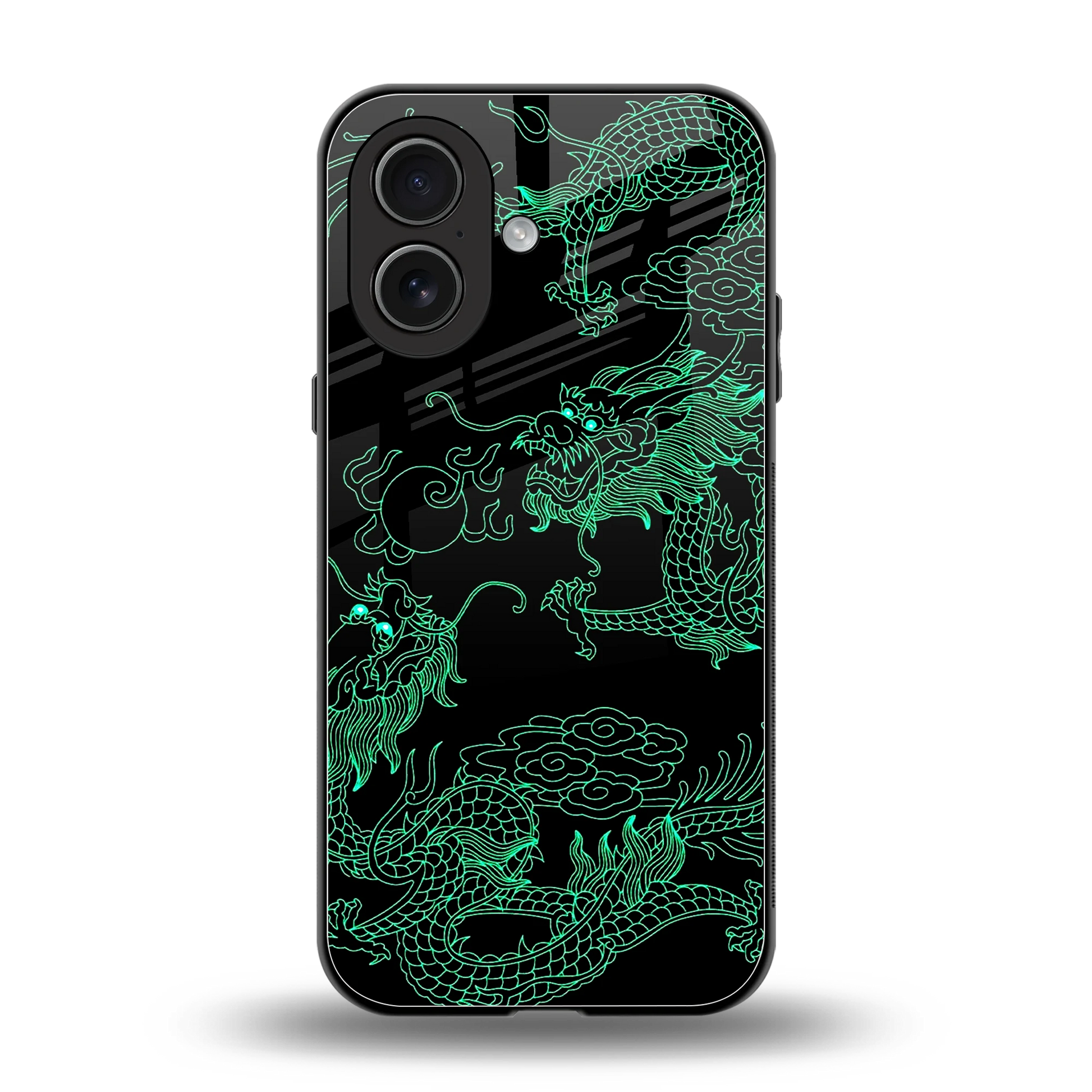 Dragons Green back phone cover | glass case for iphone 17