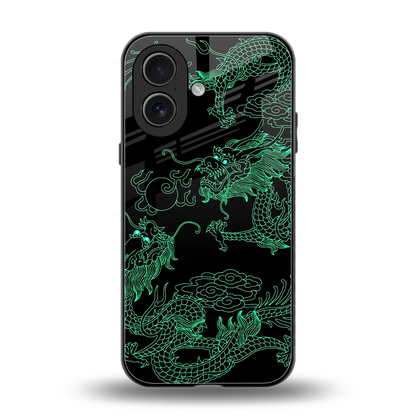Dragons Green back phone cover | glass case for iphone 17