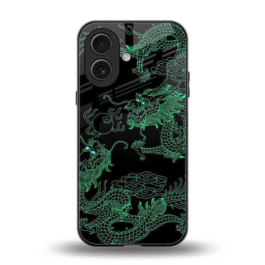 Dragons Green back phone cover | glass case for iphone 17