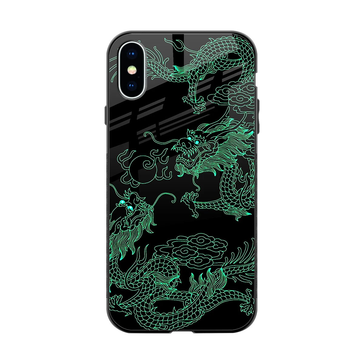 Dragons Green back phone cover | glass case for iphone x