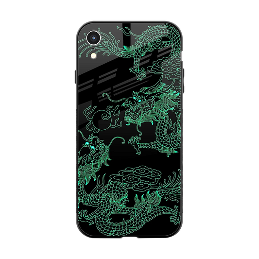 Dragons Green back phone cover | glass case for iphone xr