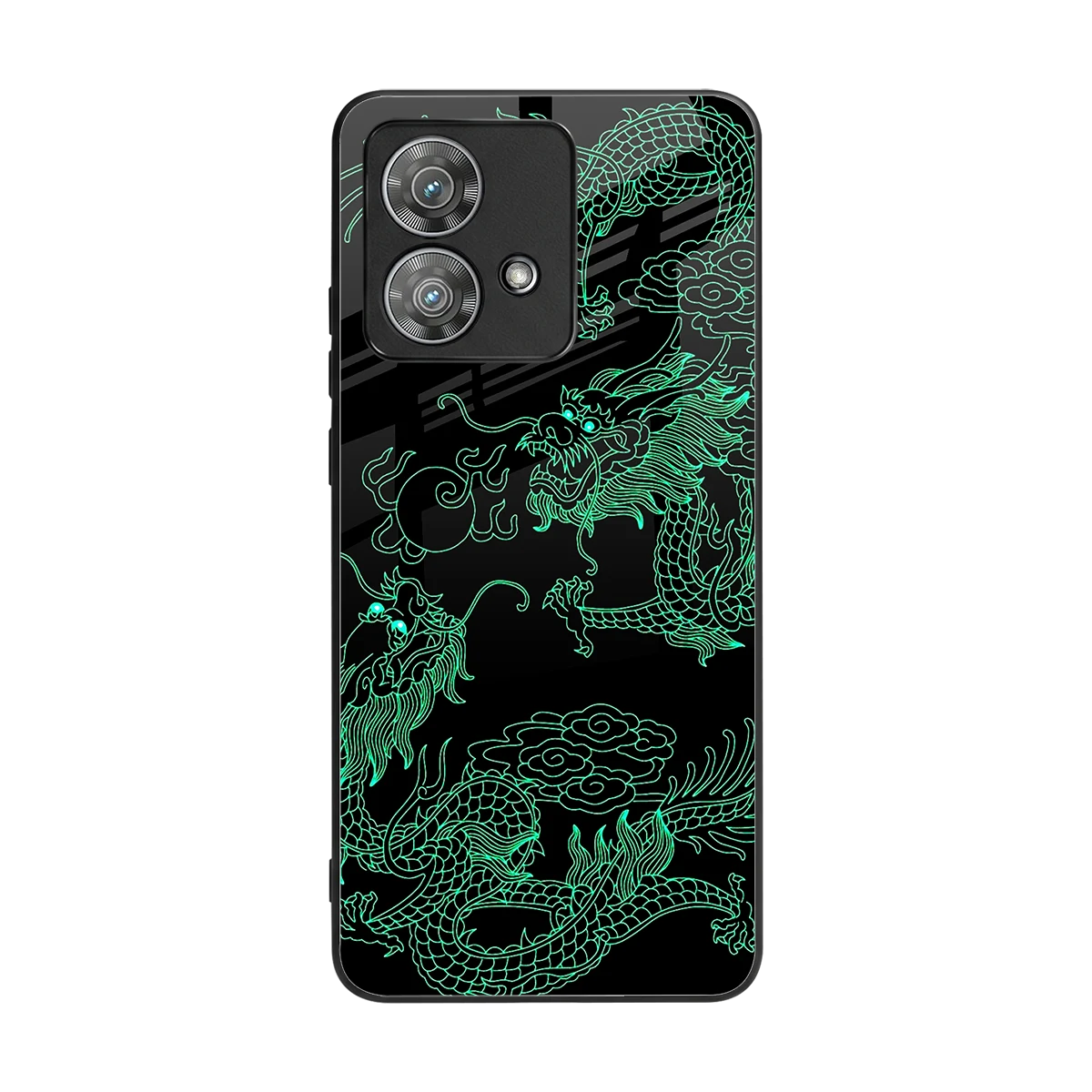 Dragons Green back phone cover | glass case for motorola edge 40 neo 5g