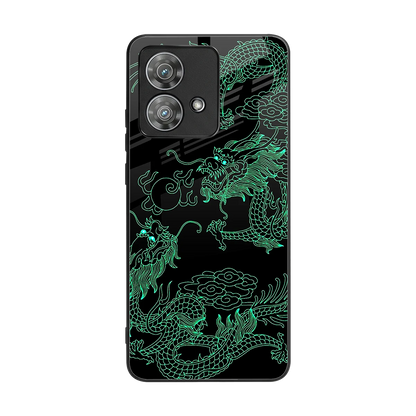 Dragons Green back phone cover | glass case for motorola edge 40 neo 5g