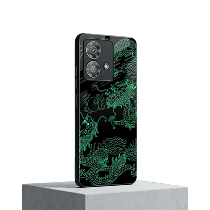 Dragons Green motorola edge 40 neo 5g mobile cover | shockproof glass phone case
