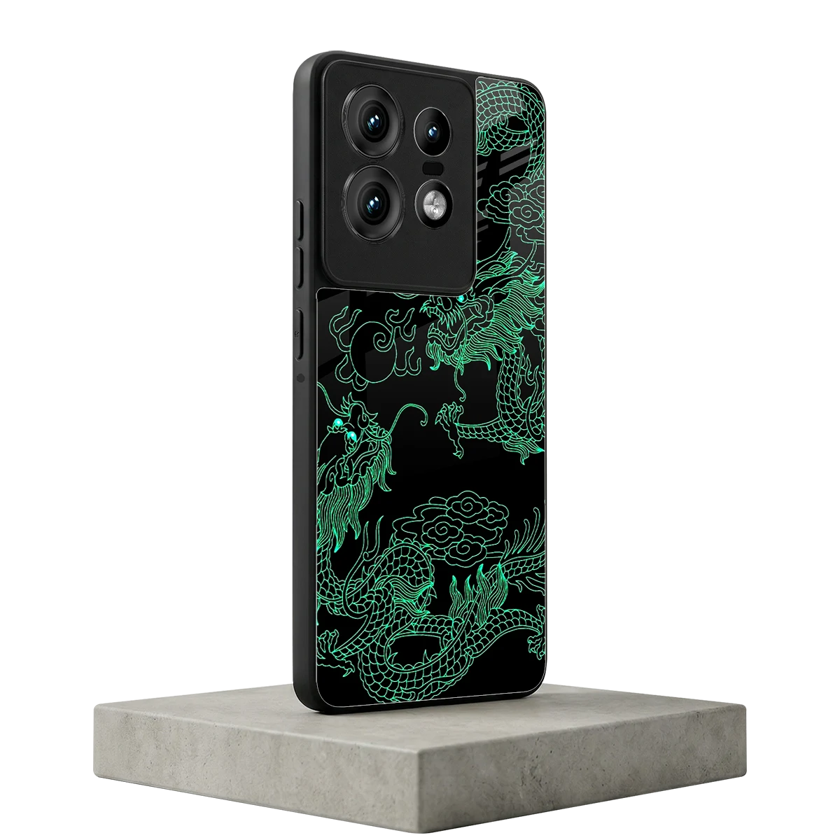 Dragons Green motorola edge 50 pro mobile cover | shockproof glass phone case