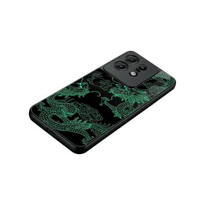 Dragons Green stylish phone case for motorola edge 50 pro | glossy glass and slim fit