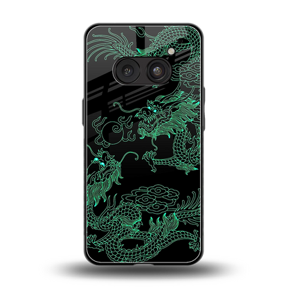 Dragons Green back phone cover | glass case for nothing phone 2a