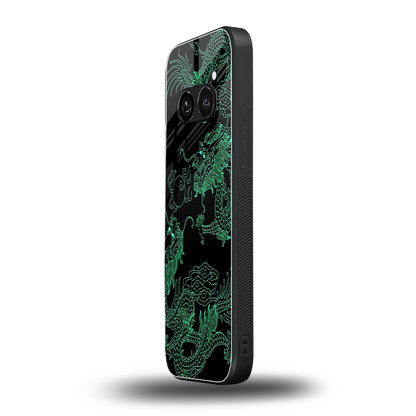 Dragons Green nothing phone 2a plus mobile cover | shockproof glass phone case