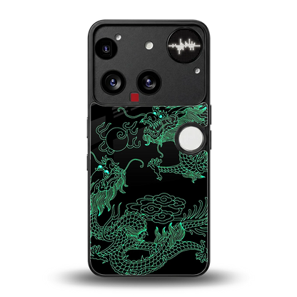 Dragons Green back phone cover | glass case for nothing phone 3