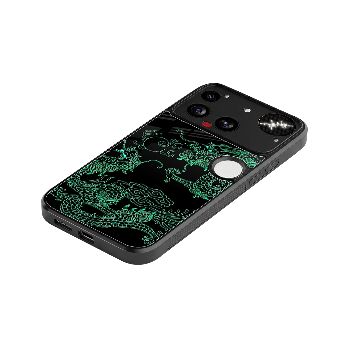 Dragons Green stylish phone case for nothing phone 3 | glossy glass and slim fit