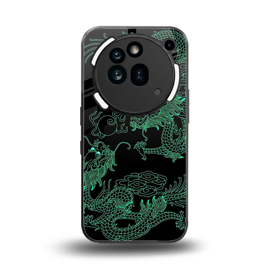 Dragons Green back phone cover | glass case for nothing phone 3a pro