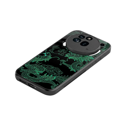 Dragons Green stylish phone case for nothing phone 3a pro | glossy glass and slim fit