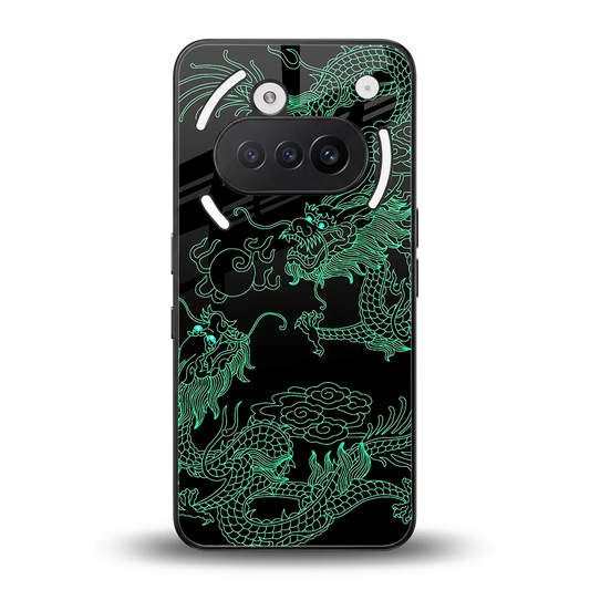 Dragons Green back phone cover | glass case for nothing phone 3a