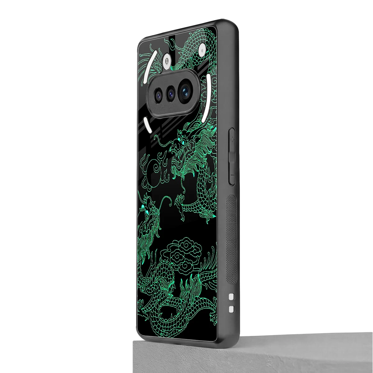 Dragons Green nothing phone 3a mobile cover | shockproof glass phone case