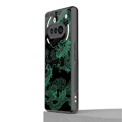 Dragons Green nothing phone 3a mobile cover | shockproof glass phone case