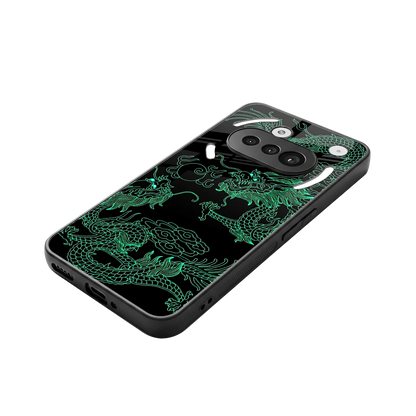 Dragons Green stylish phone case for nothing phone 3a | glossy glass and slim fit