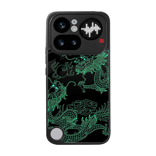 Dragons Green back phone cover | glass case for nothing phone 4a pro