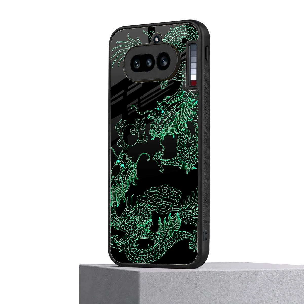 Dragons Green nothing phone 4a mobile cover | shockproof glass phone case