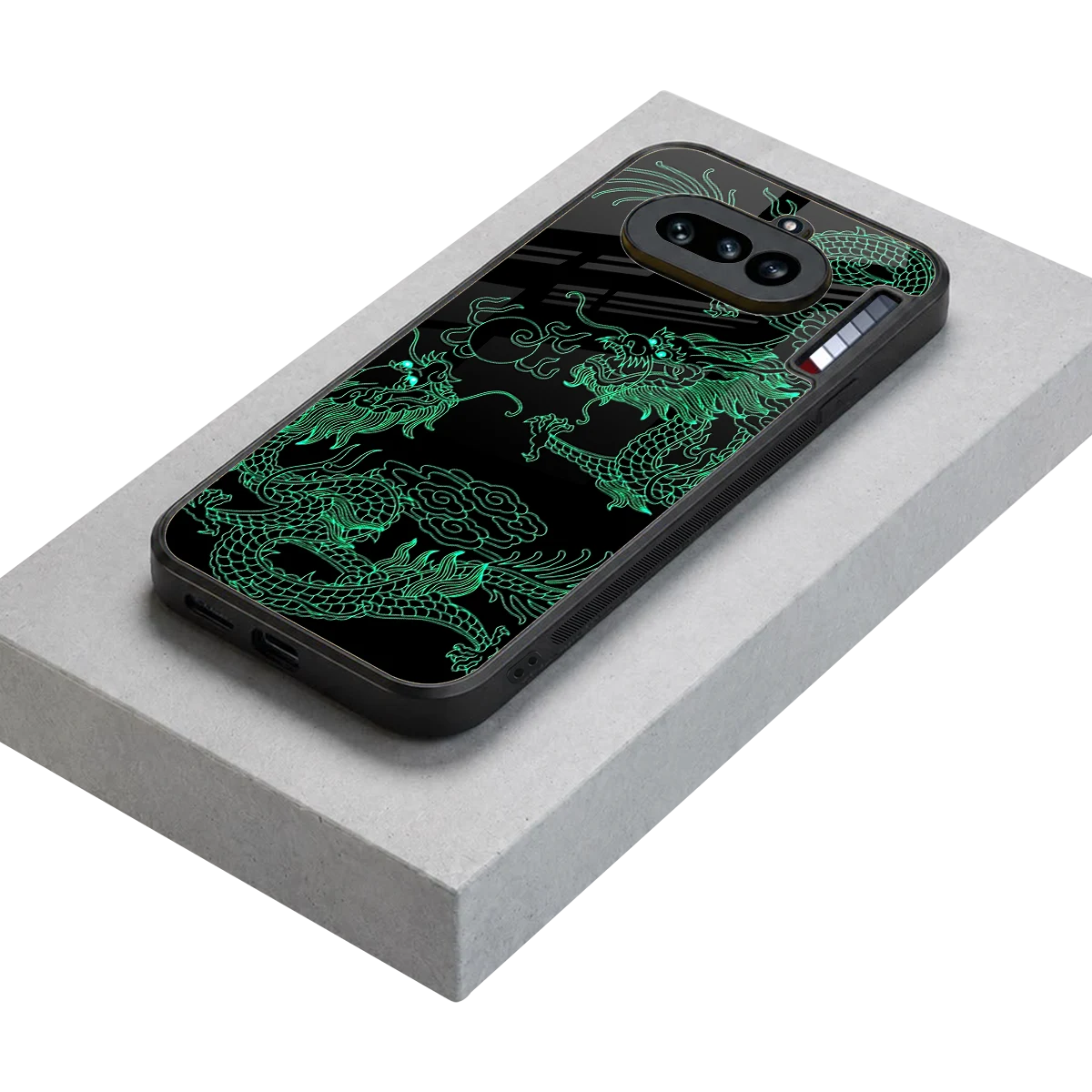 Dragons Green stylish phone case for nothing phone 4a | glossy glass and slim fit