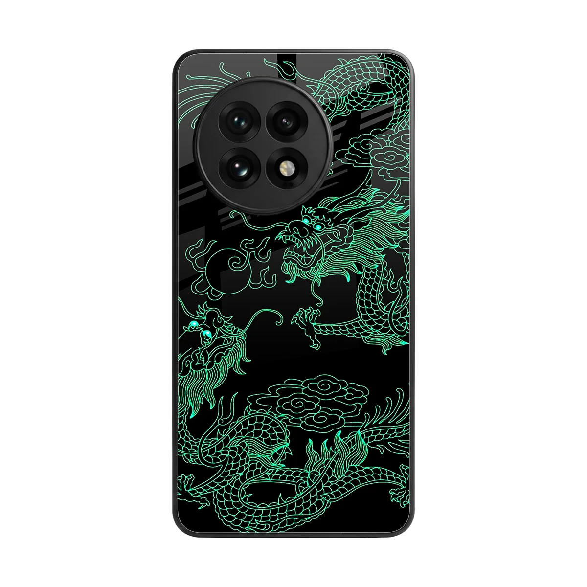 Dragons Green back phone cover | glass case for oneplus 13r