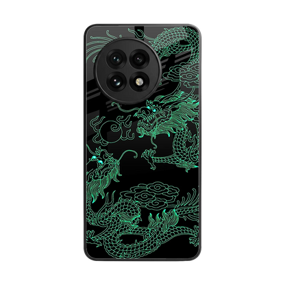 Dragons Green back phone cover | glass case for oneplus 13r
