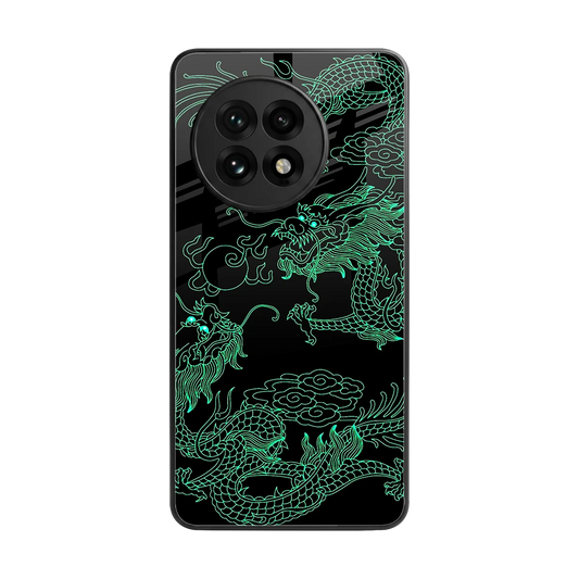 Dragons Green back phone cover | glass case for oneplus 13r