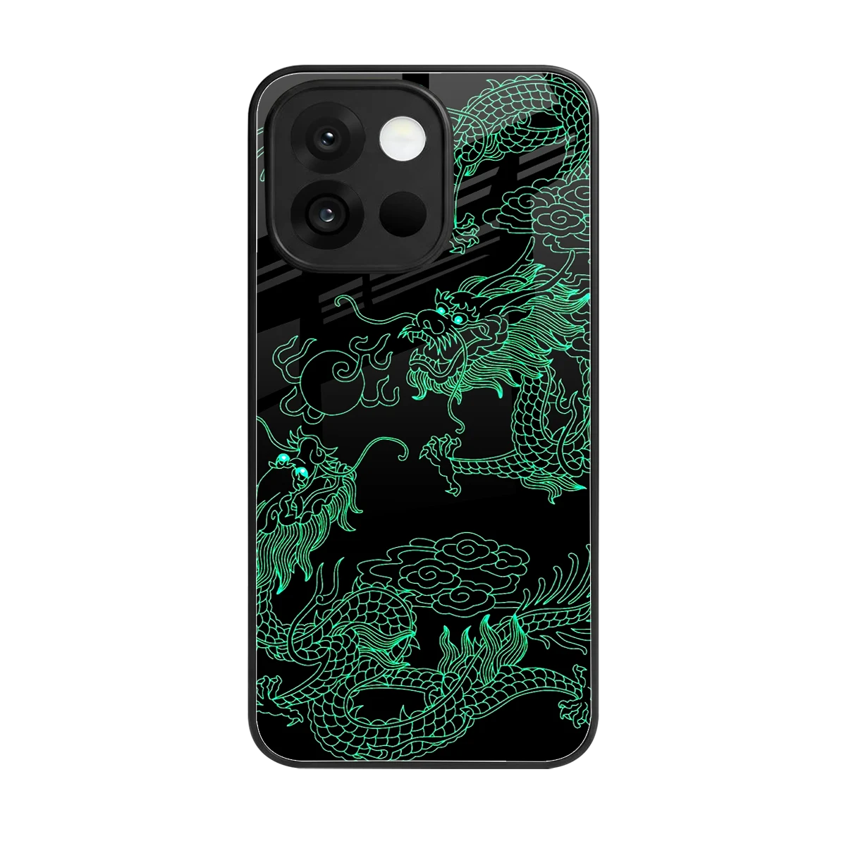 Dragons Green back phone cover | glass case for oneplus 13s