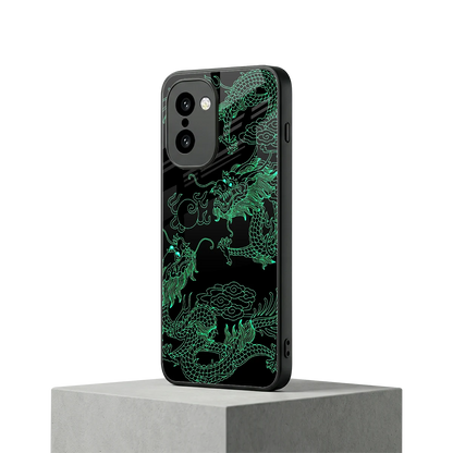 Dragons Green oneplus 15r mobile cover | shockproof glass phone case