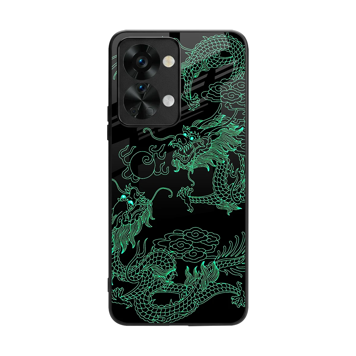 Dragons Green back phone cover | glass case for oneplus nord 2t