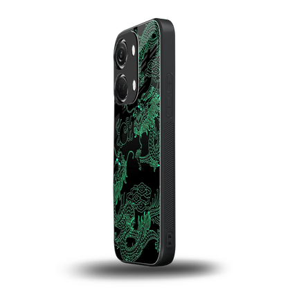 Dragons Green oneplus nord 3 mobile cover | shockproof glass phone case