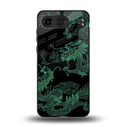 Dragons Green back phone cover | glass case for oneplus nord 4