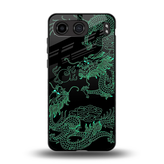 Dragons Green back phone cover | glass case for oneplus nord 4