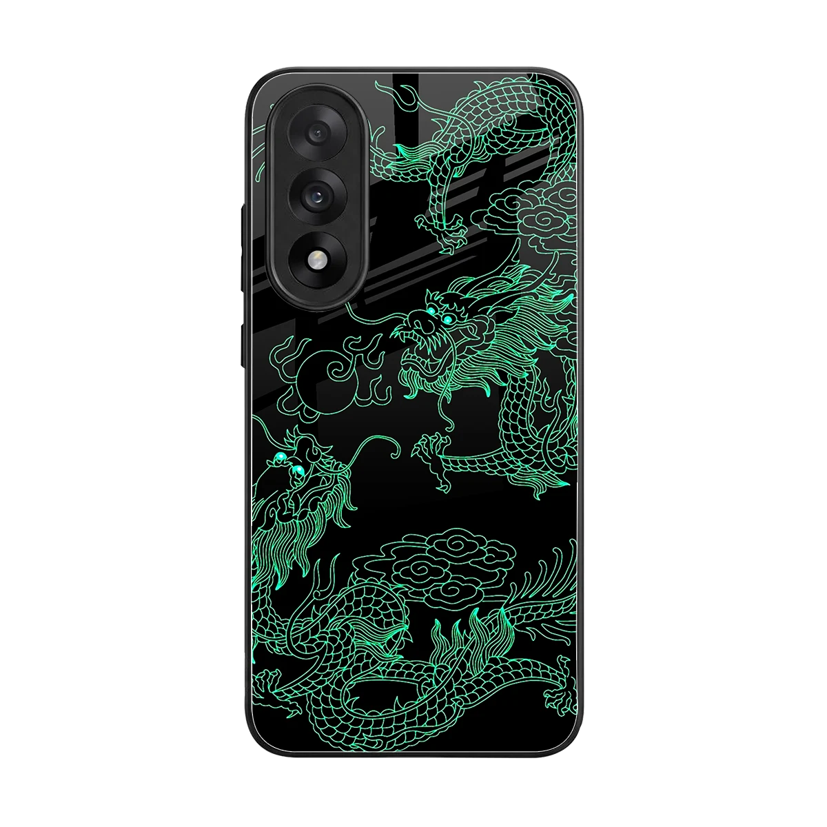 Dragons Green back phone cover | glass case for oneplus nord 5
