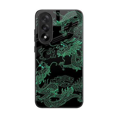 Dragons Green back phone cover | glass case for oneplus nord 5